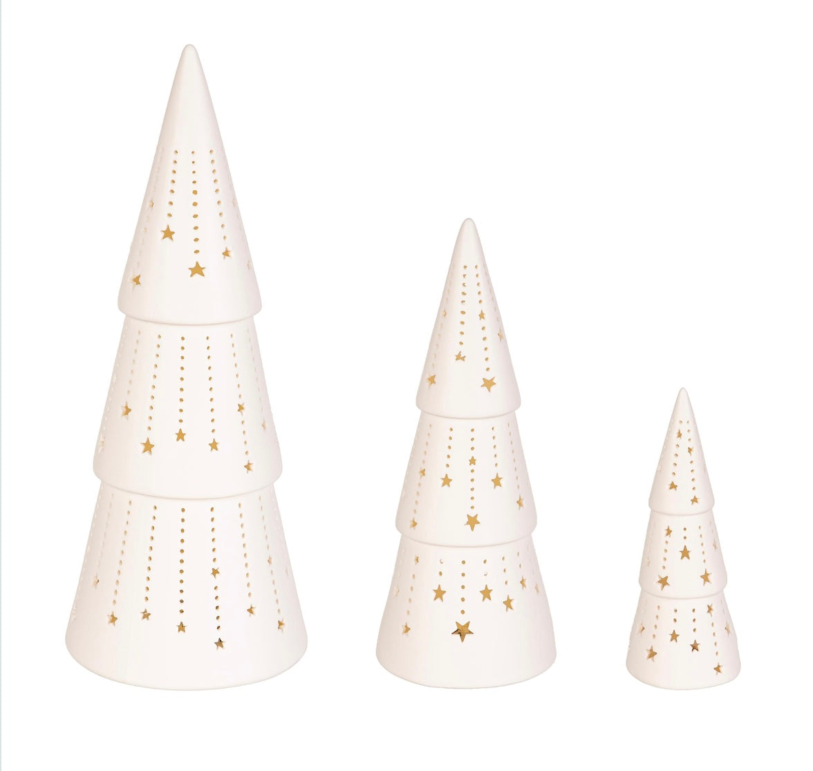 LED Ceramic Christmas Tree Table Decor