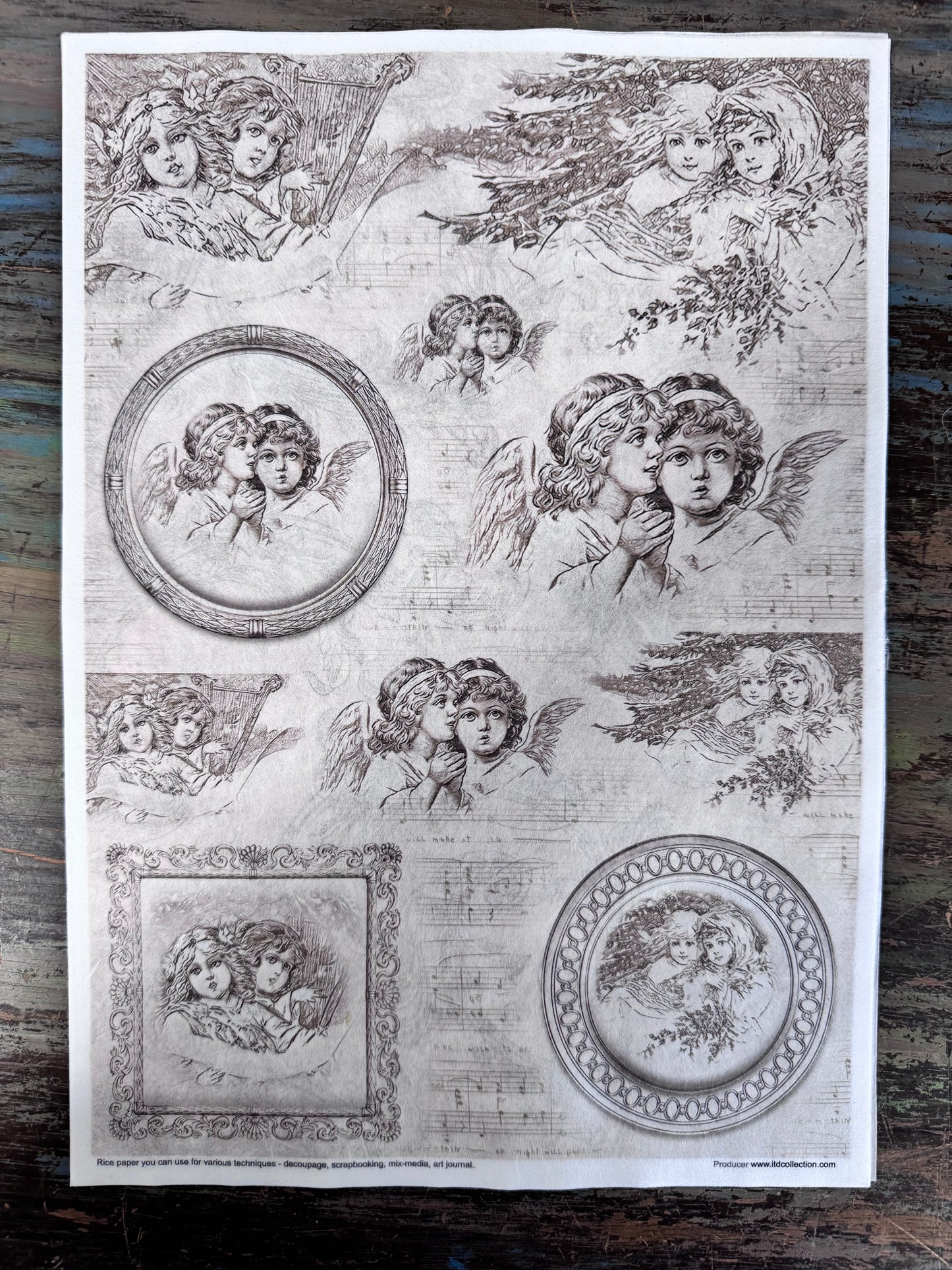 Vintage Angels ITD Collection Rice Paper Designs