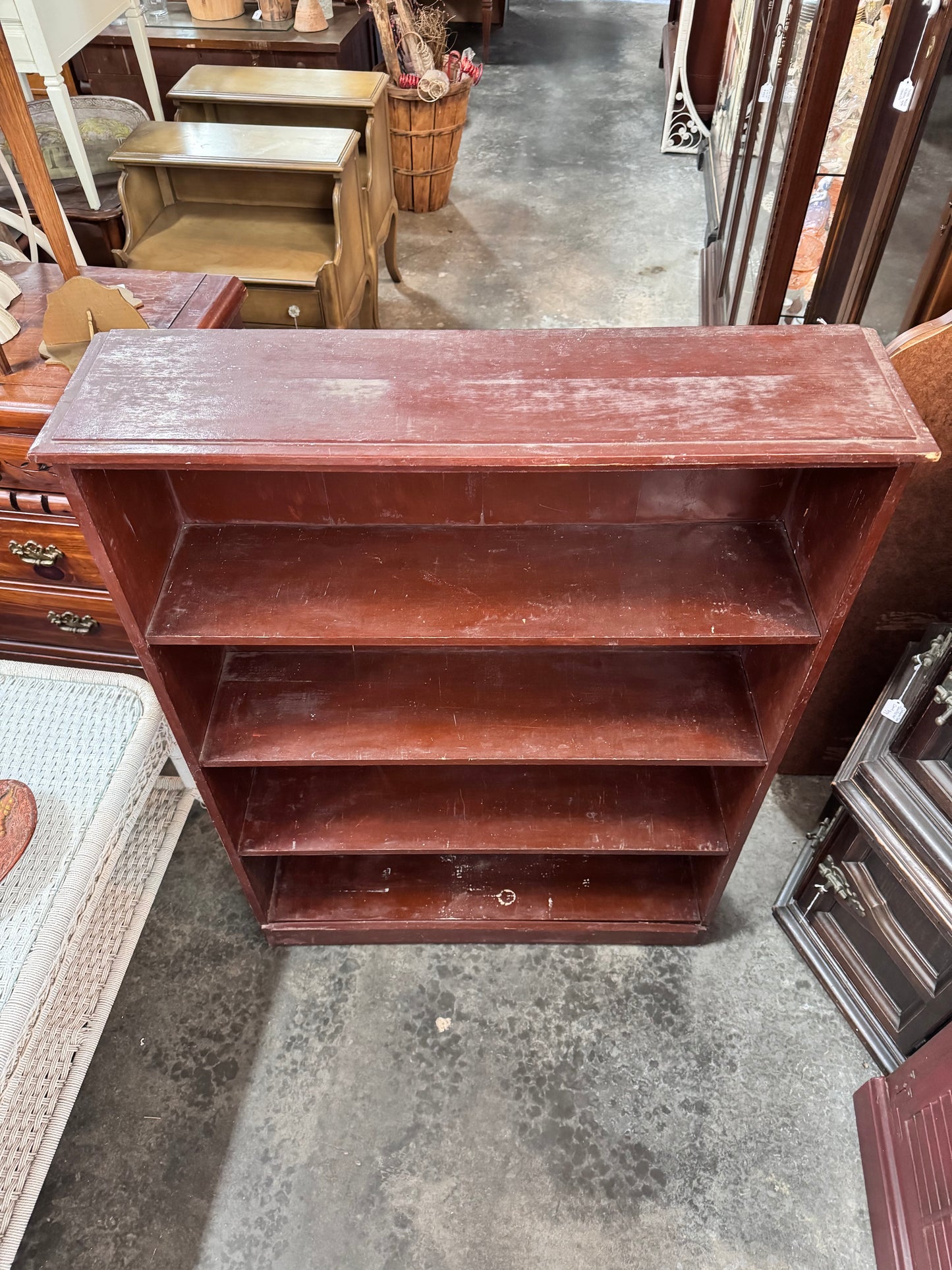 Brown 4-shelf Bookshelf