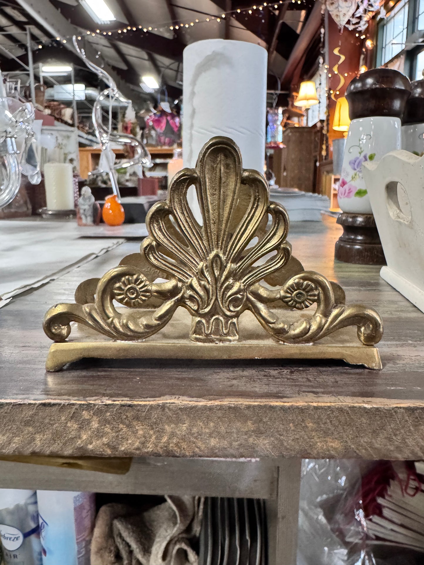 Vintage Brass Napkin Holder