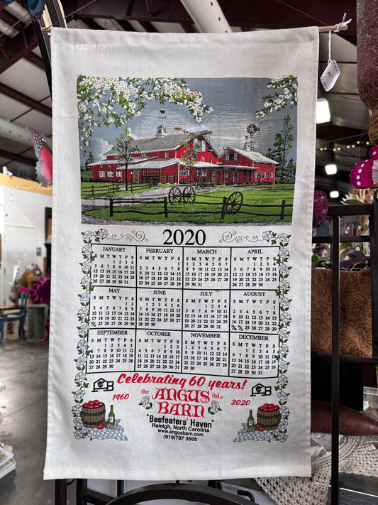 Angus Barn 2020 Tea Towel Calendar