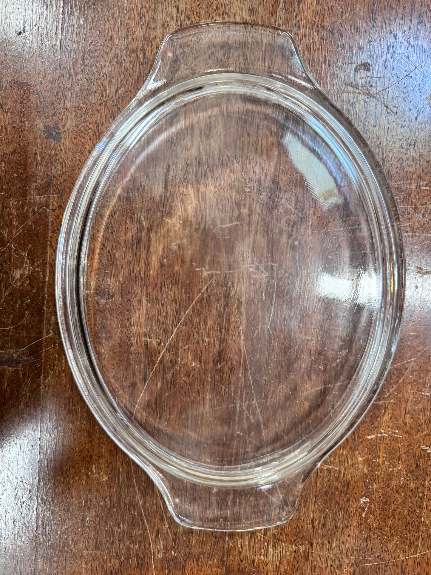 Vintage Oval glass Casserole Lid
