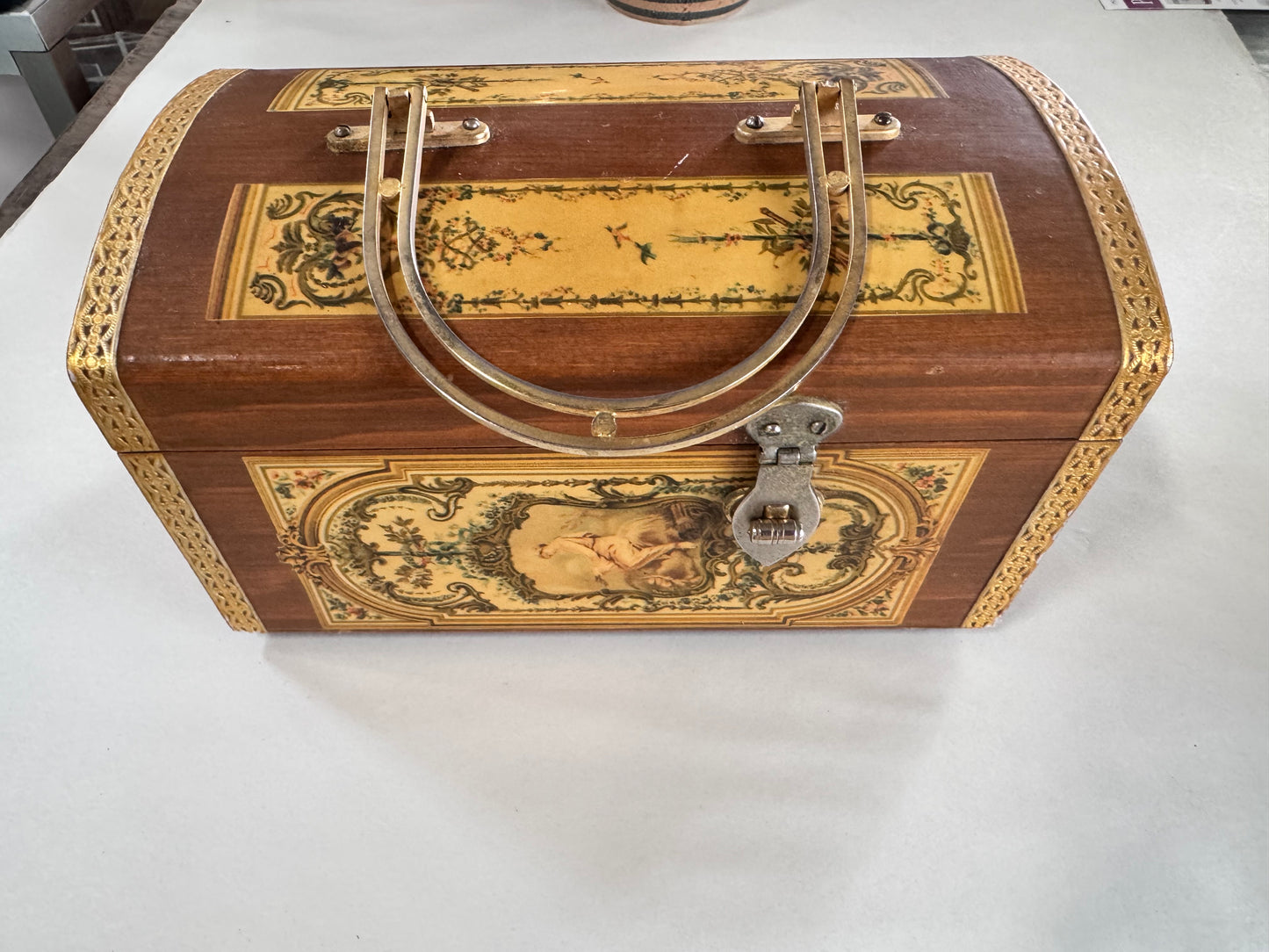 Vintage Wood Box Purse