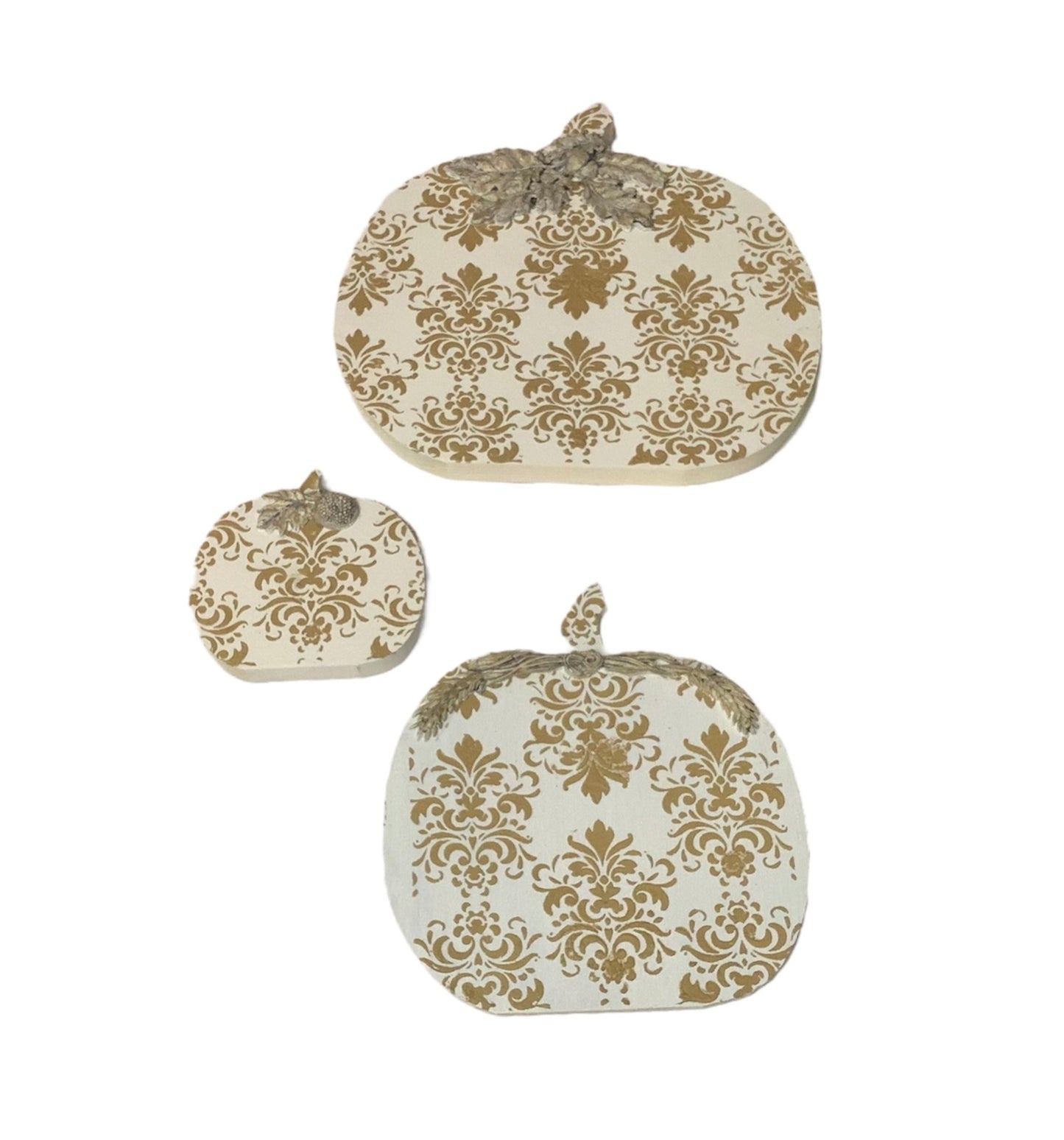 Holiday Table Server/Trivet Elegant Pumpkins - Trio -