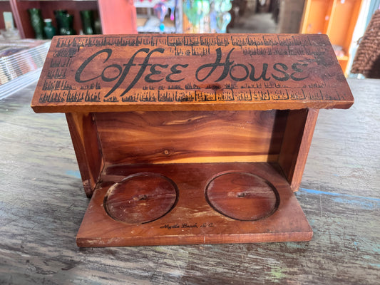 Vintage Kitschy Woden "Coffee House" Myrtle Beach SC