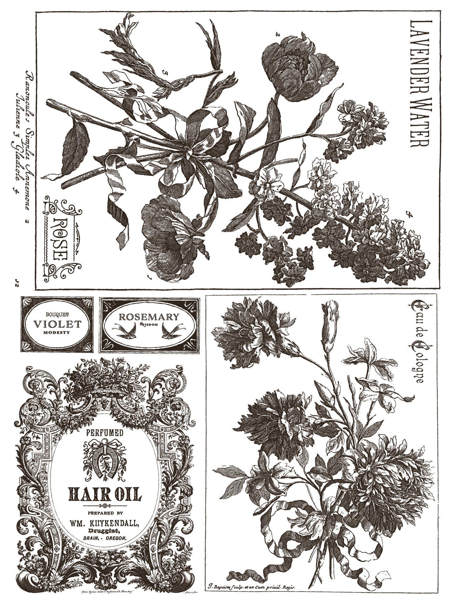 Floriography Iron Orchid Designs Paint Inlay