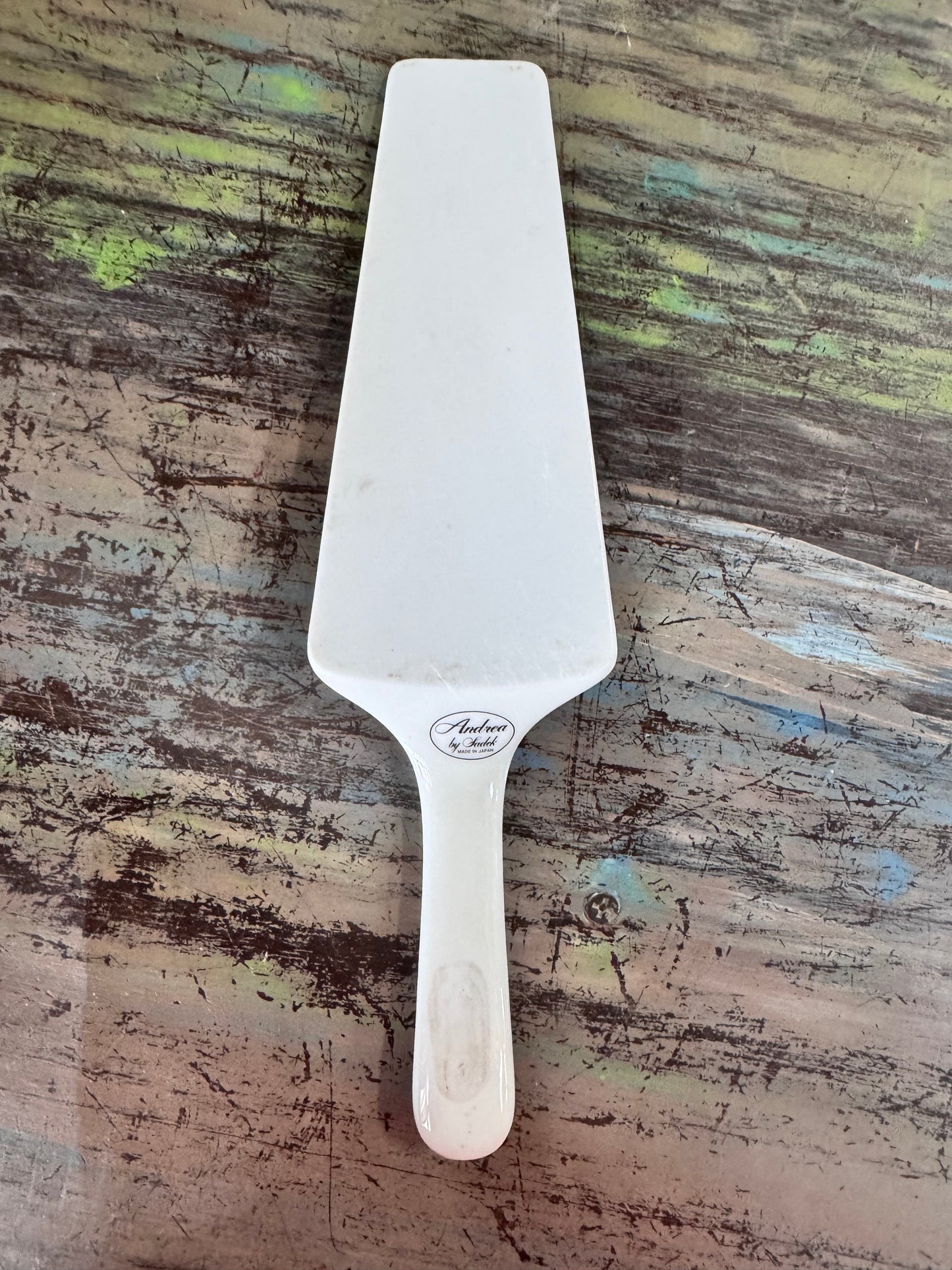 Andrea by Sadek Floral Cake/Pie Server - Florals on White -