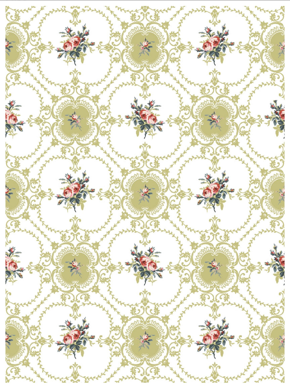 Lattice Rose Iron Orchid Designs Paint Inlay