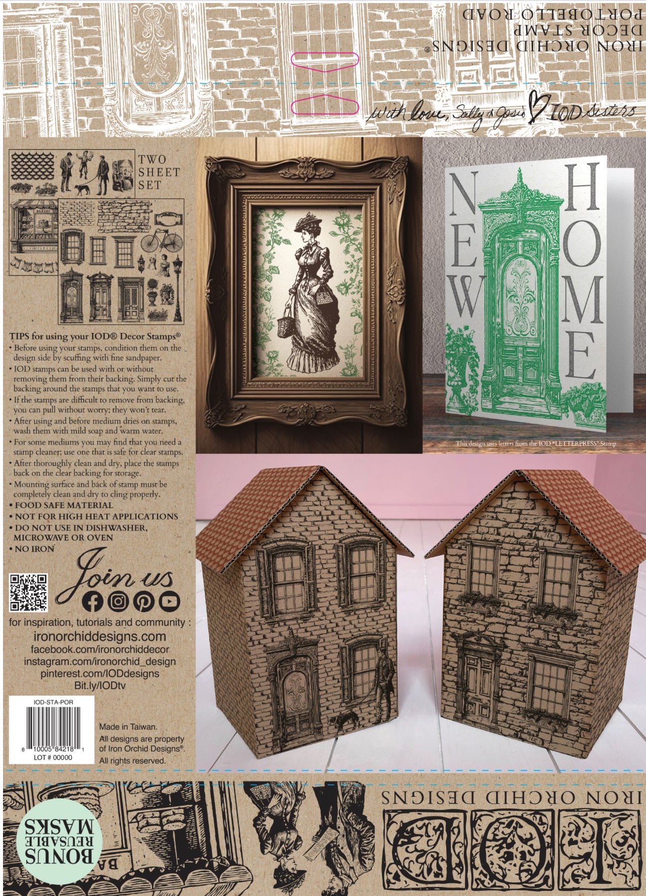 Portobello Road Iron Orchid Designs Stamp Set Limited Edition Holiday 2023