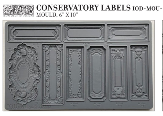 Conservatory Labels Iron Orchid Designs Mould Set