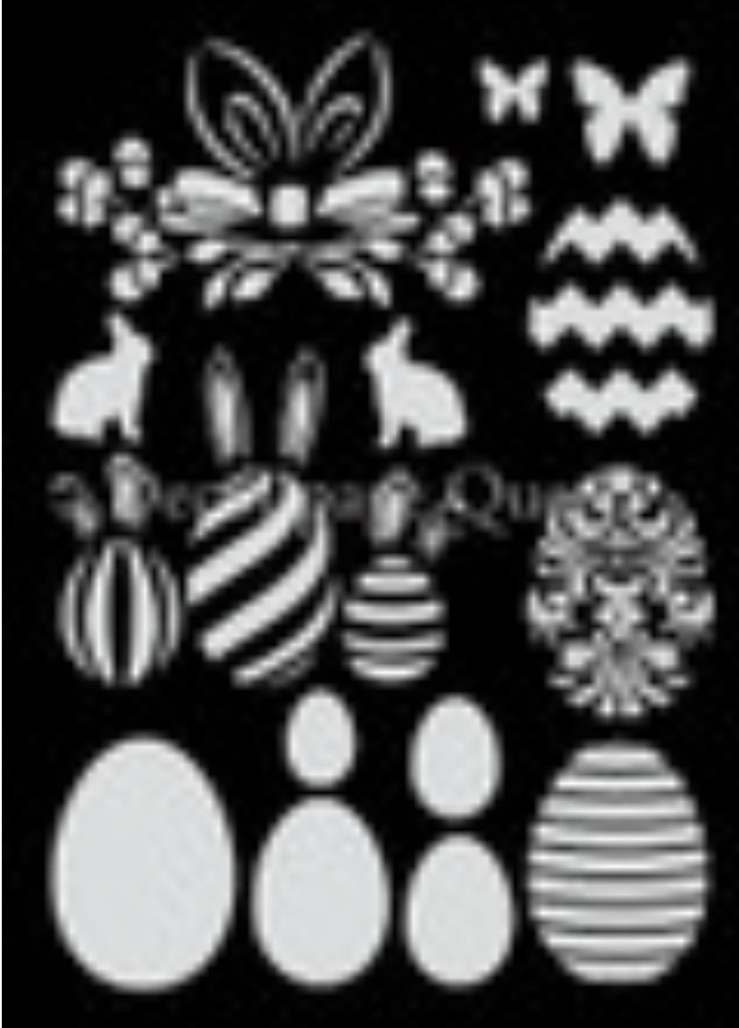 Decoupage Queen Easter Bundle Stencil