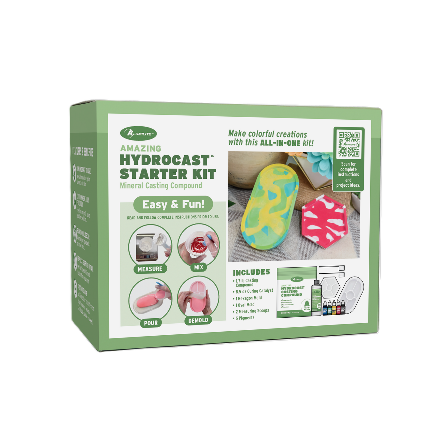 Amazing Hydrocast Starter Kit Mineral Casting Compound