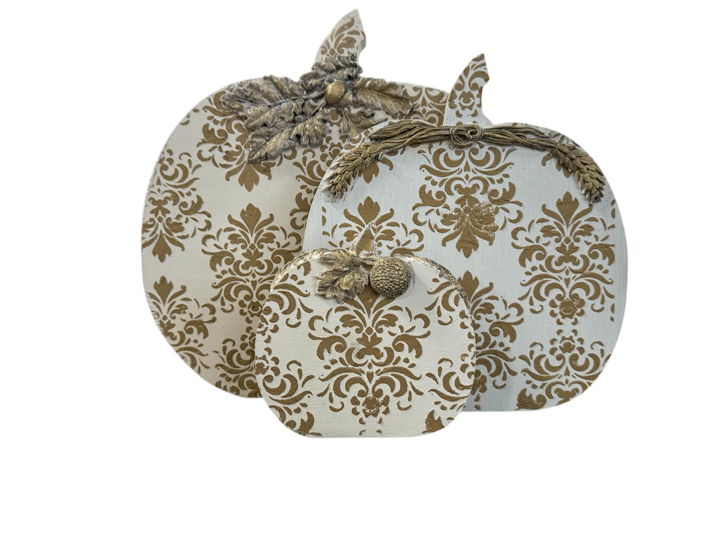 Holiday Table Server/Trivet Elegant Pumpkins - Trio -