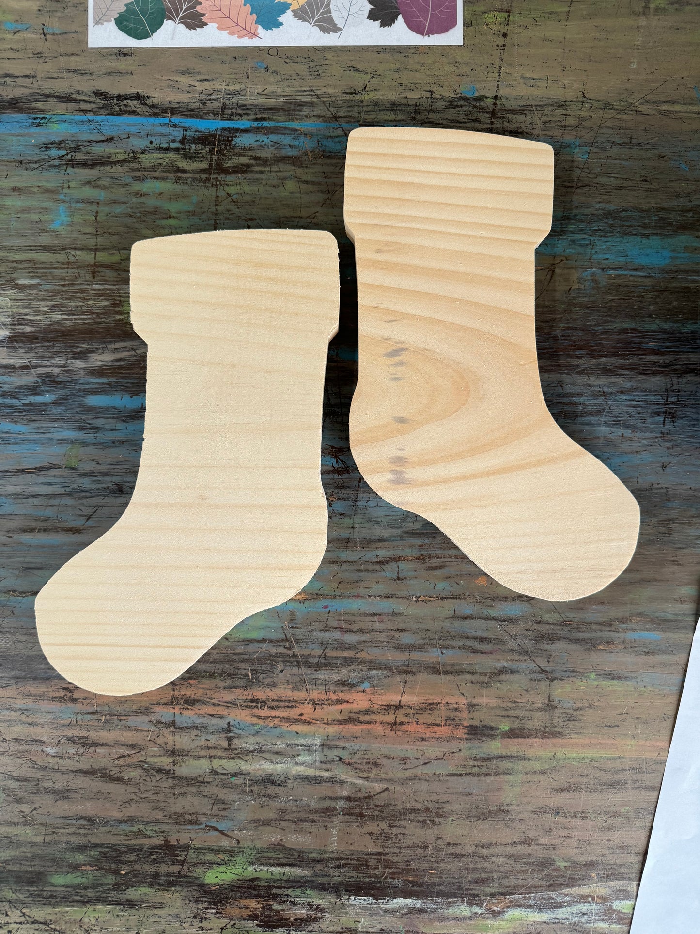 Wooden Christmas Stocking Blanks