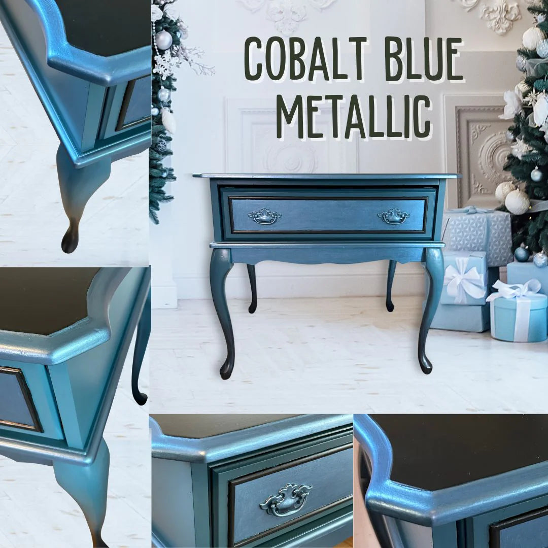Cobalt Blue Resin Metals by Rethunk Junk Paint by Laura