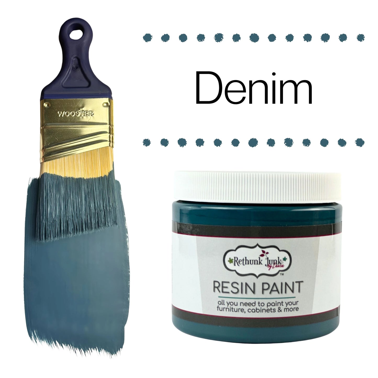Denim Blue Rethunk Junk Paint by Laura
