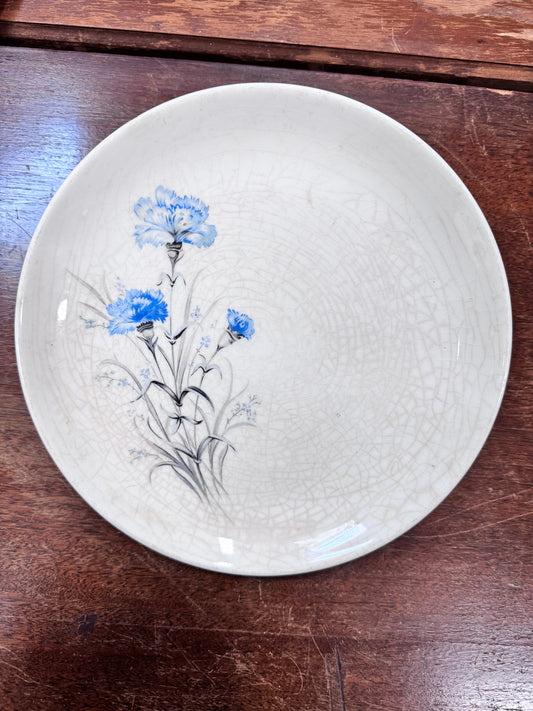 Blue Carnation Dinner Plate