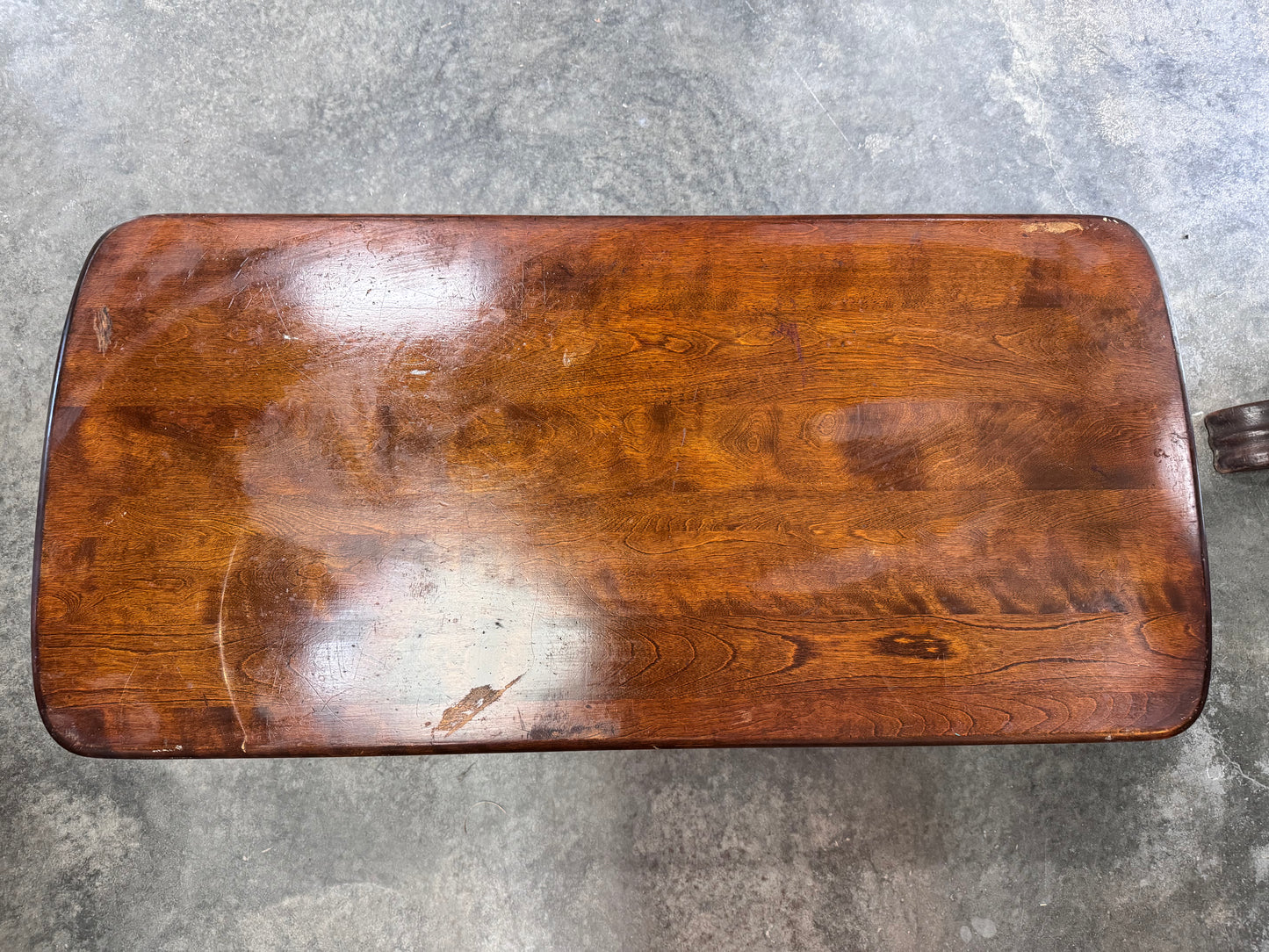 Mid Century Dark Finish Pine coffee Table