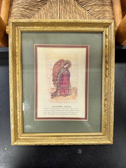 December Guardian Angel -Framed