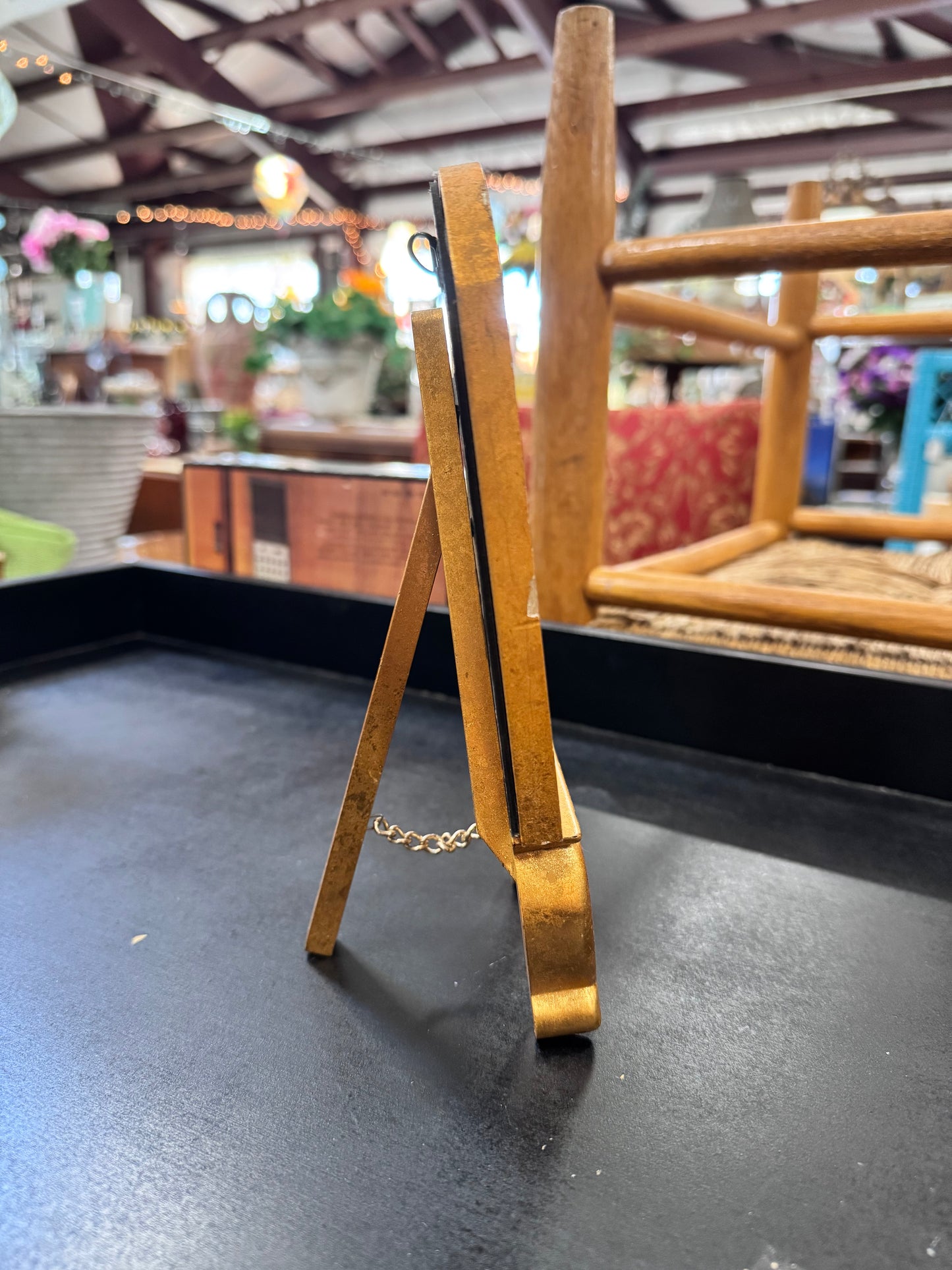 Gilded Frame and Easel Set