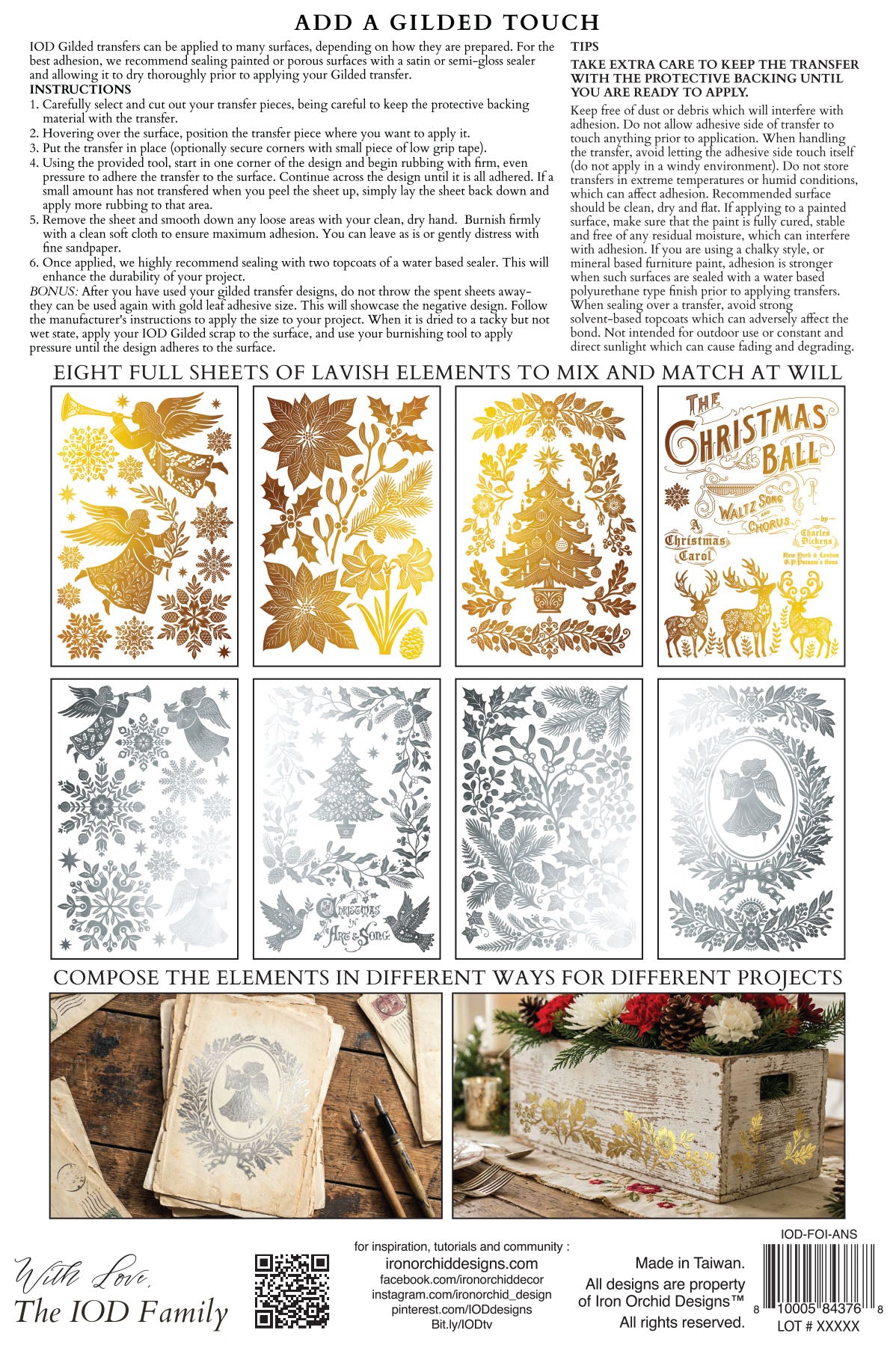 Transfer Bundle 2026 Iron Orchid Designs Winter Collection