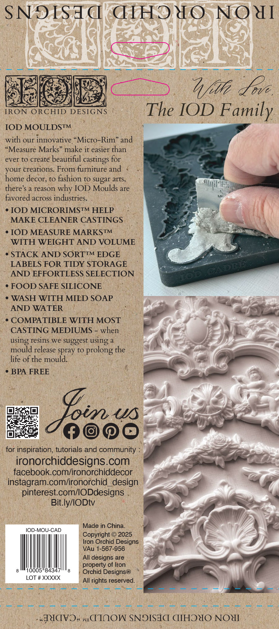 Cadre Iron Orchid Designs Mould Set