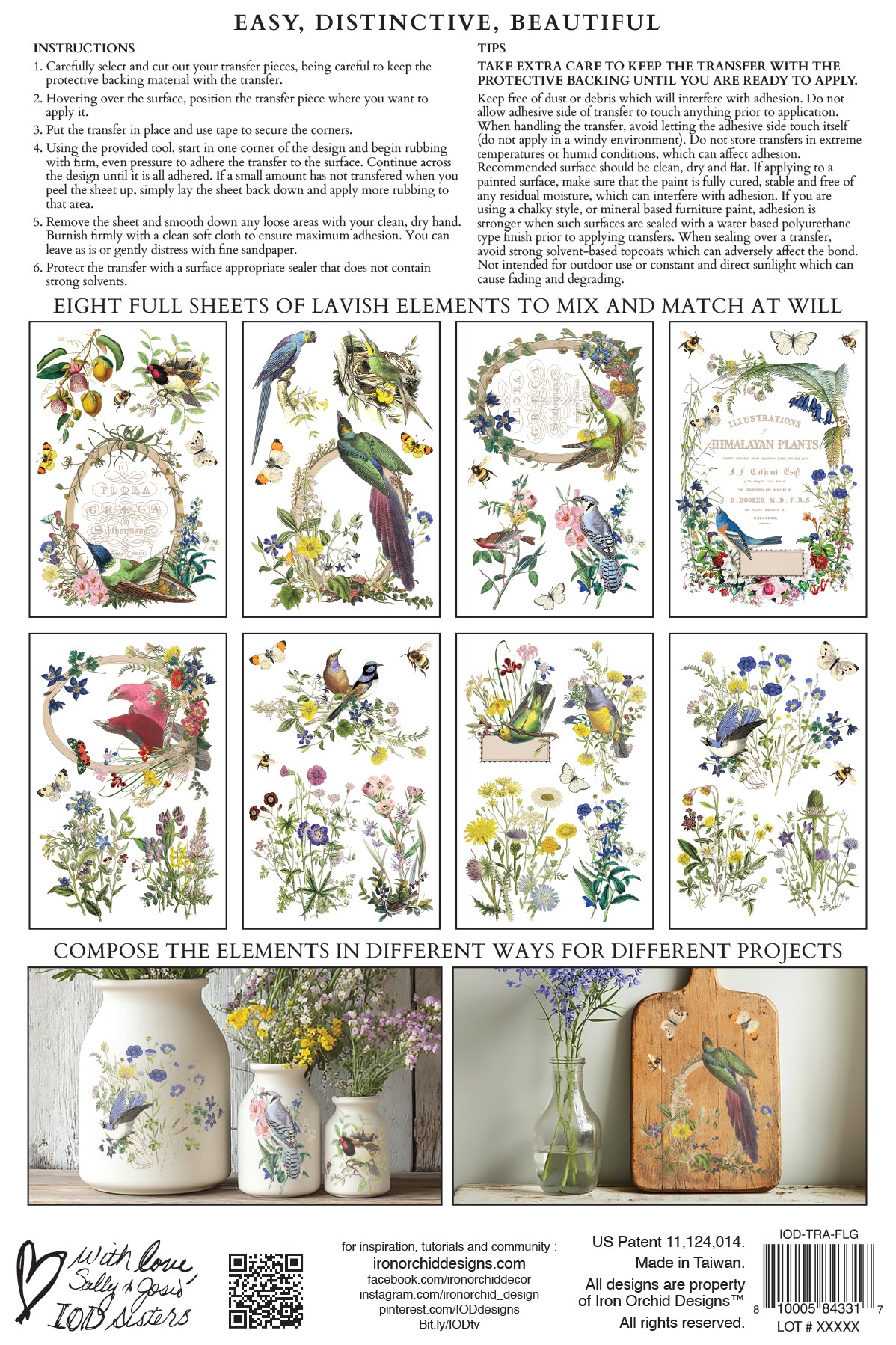 Flora Greca Transfer Iron Orchid Designs 2026 Spring Collection