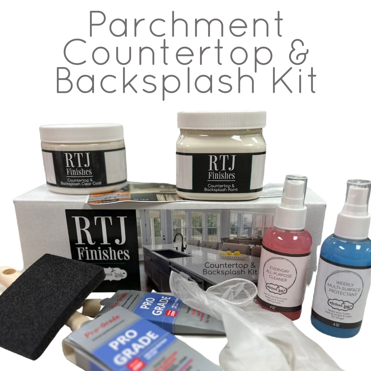 Countertop and Backsplash Kit by Rethunk Junk Paint by Laura