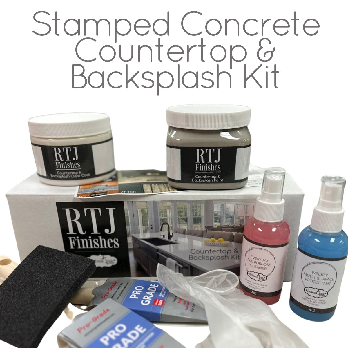 Countertop and Backsplash Kit by Rethunk Junk Paint by Laura