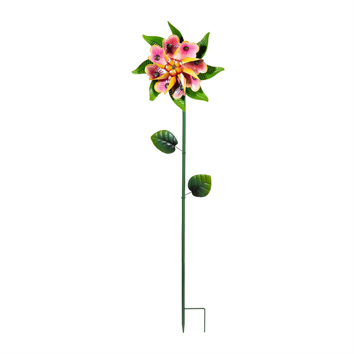 Bright Blossom Wind Spinner Stake 60” H