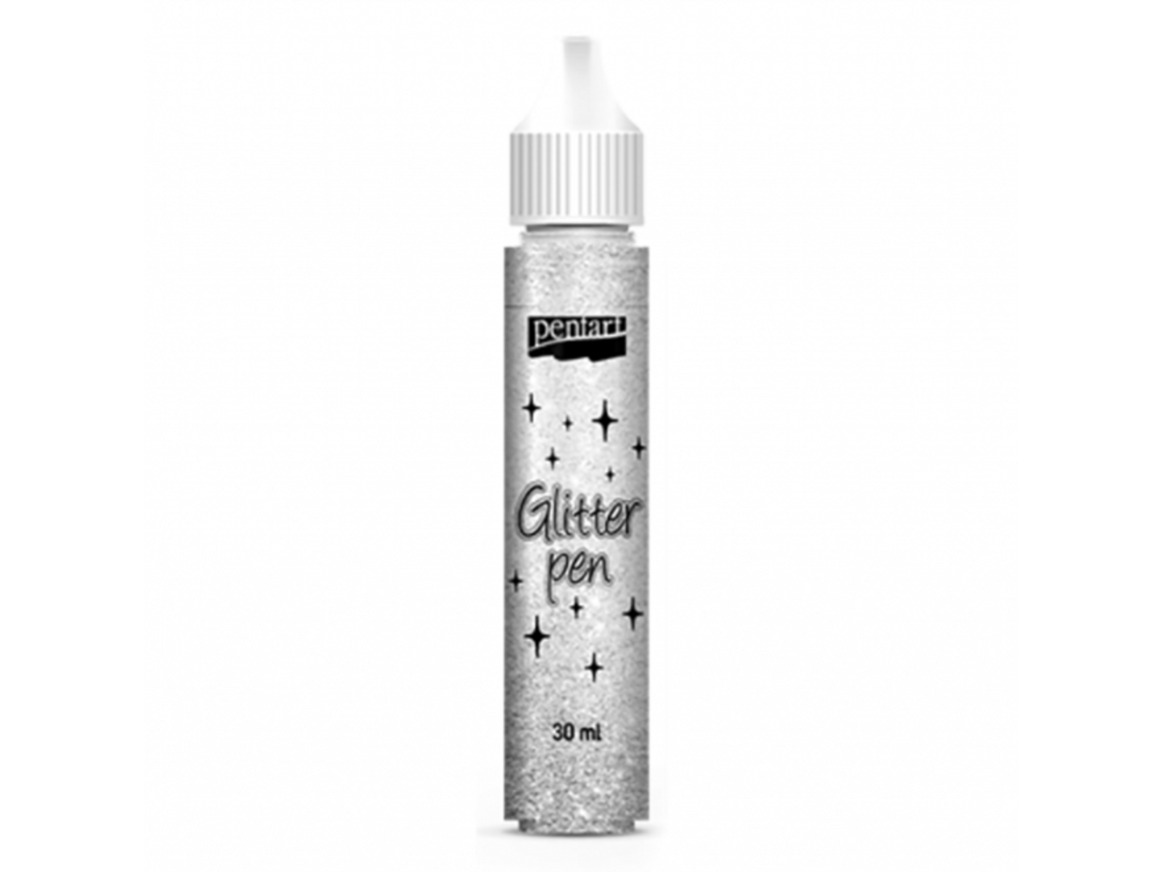Pentart Glitter Pen Silver 30 ml
