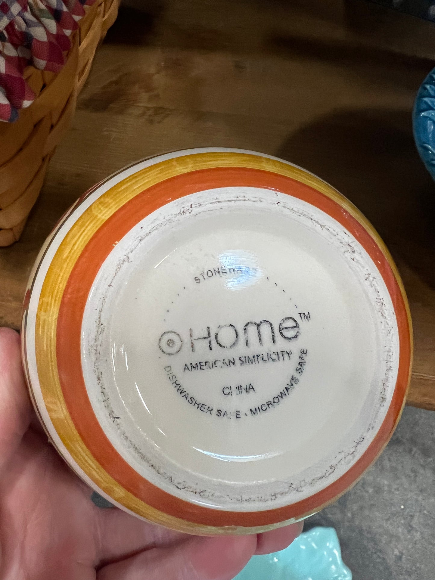 Stoneware serving bowl