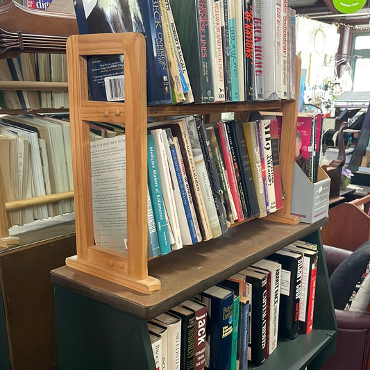 Natural Finish Book Rack