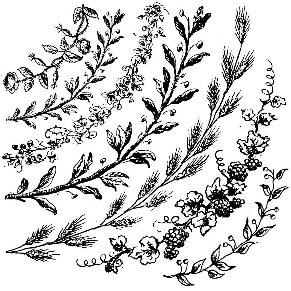 Wreath Builder ClassicIron Orchid Designs Stamp set RETIRED