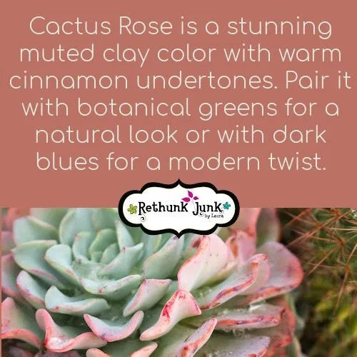 Cactus Rose Rethunk Junk Paint by Laura