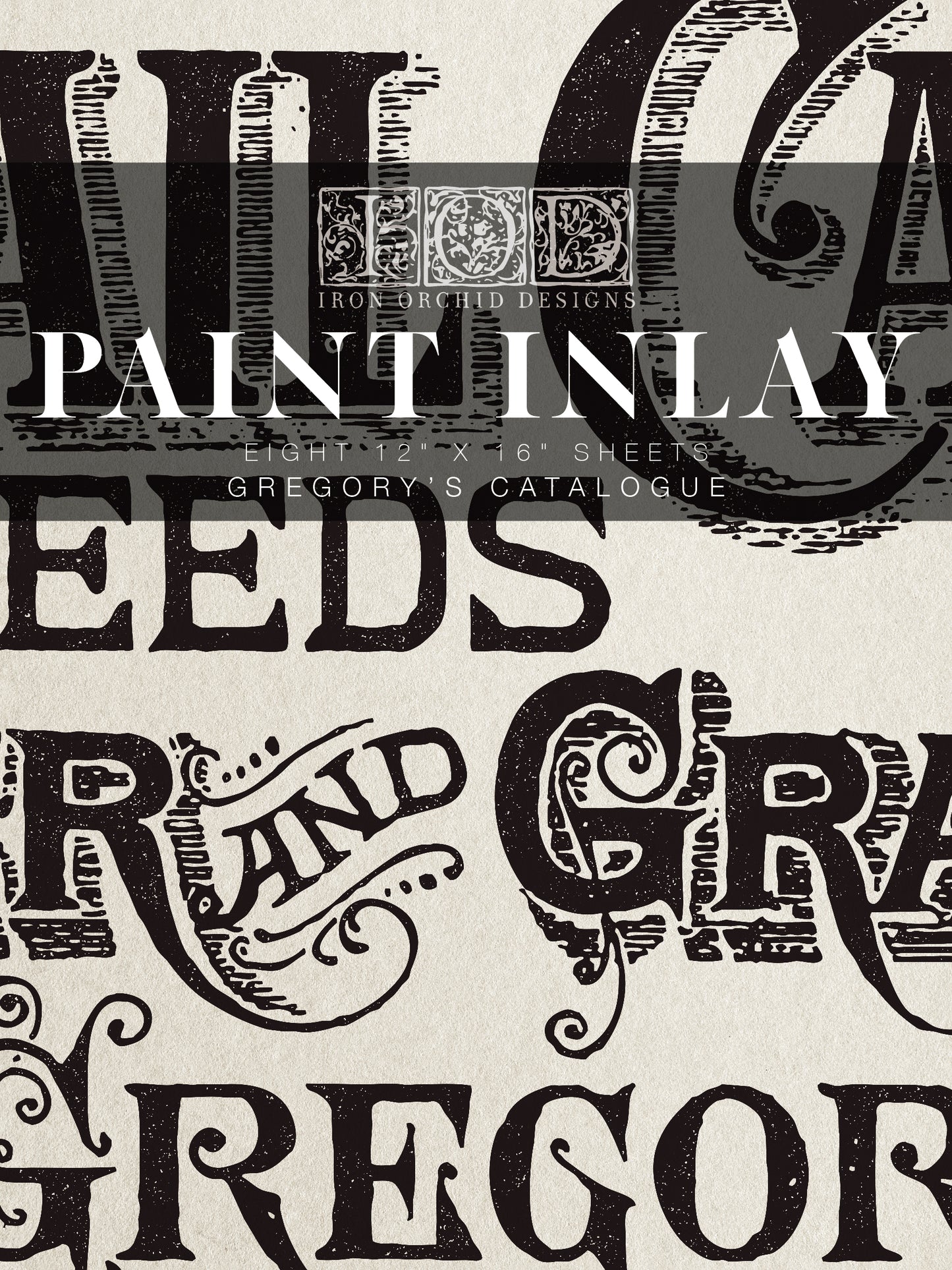 Gregory's Catalogue Iron Orchid Designs Paint Inlay