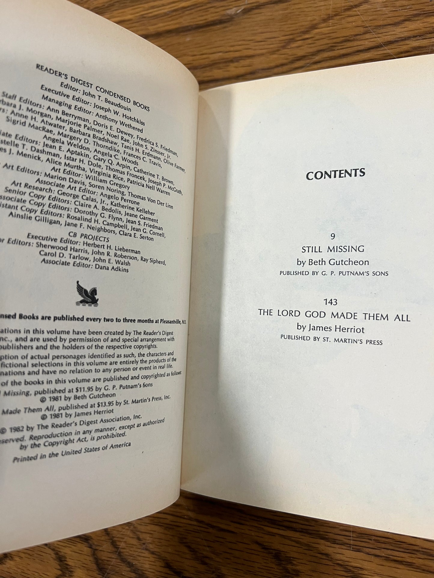 Reader’s Digest Condensed Book
