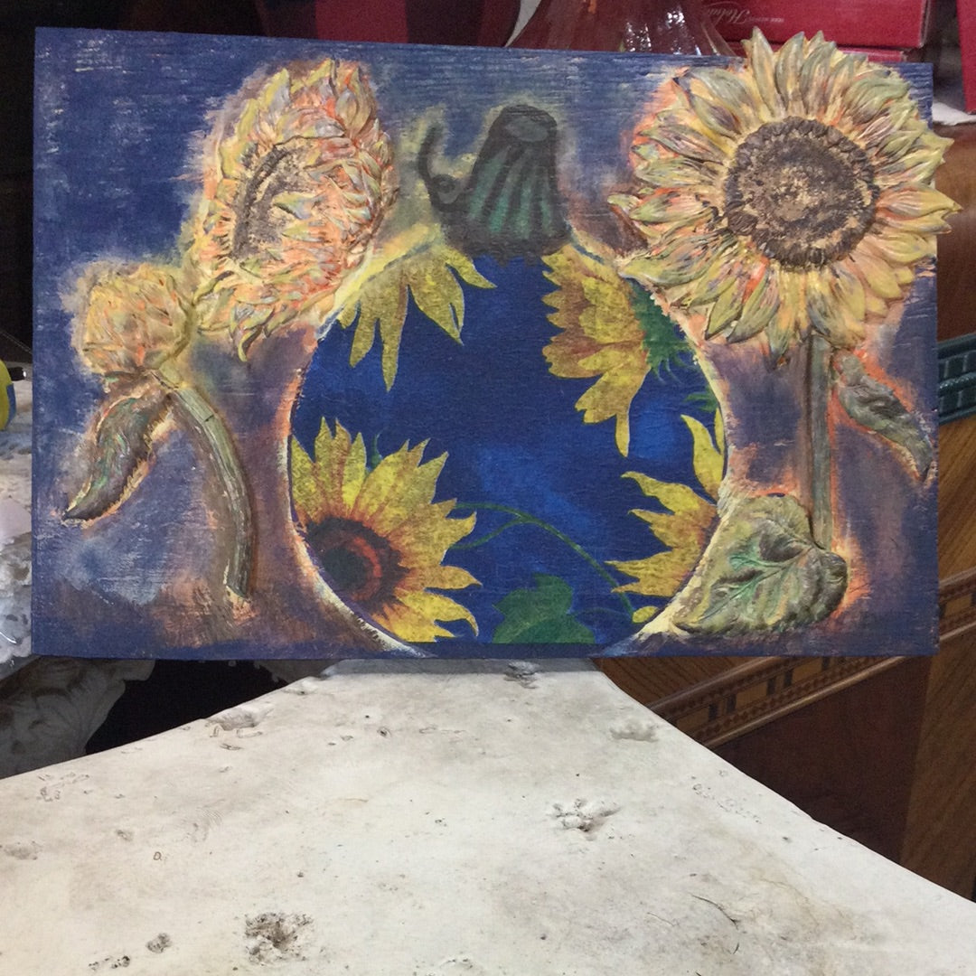 Fall Sunflower and Pumpkin Gallery board