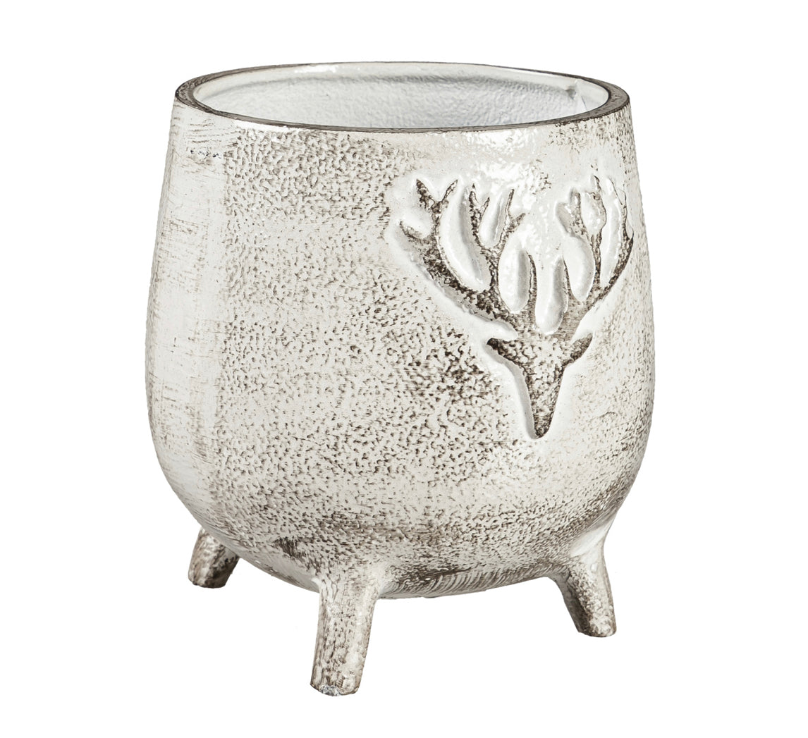 Cast Metal Stag Planter with feet