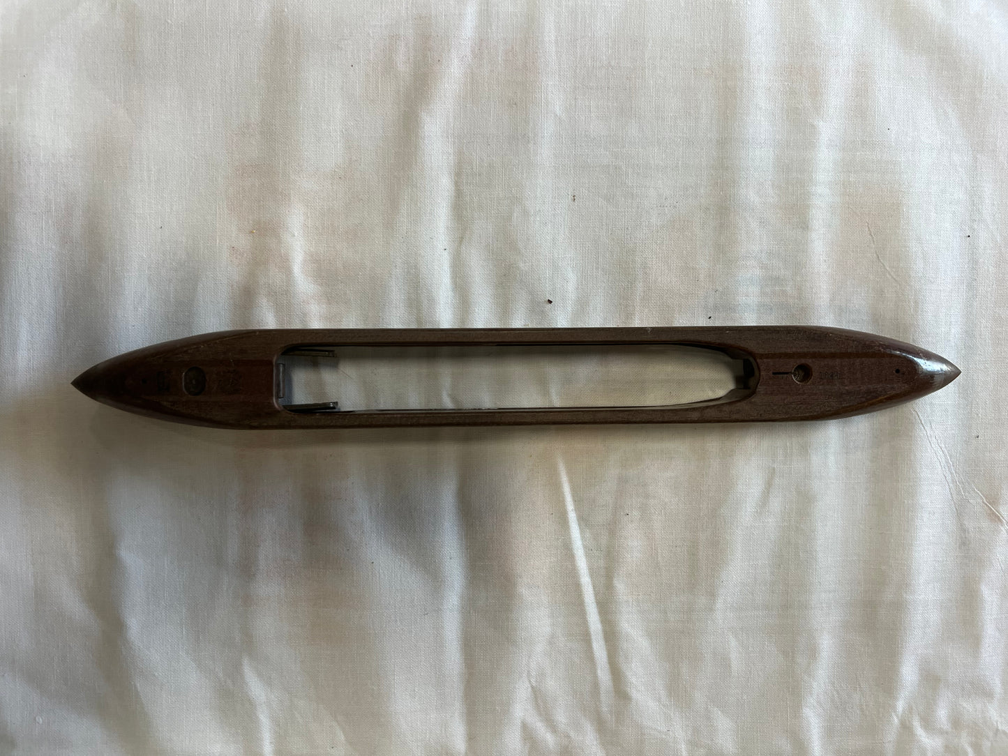 Vintage wooden loom shuttle