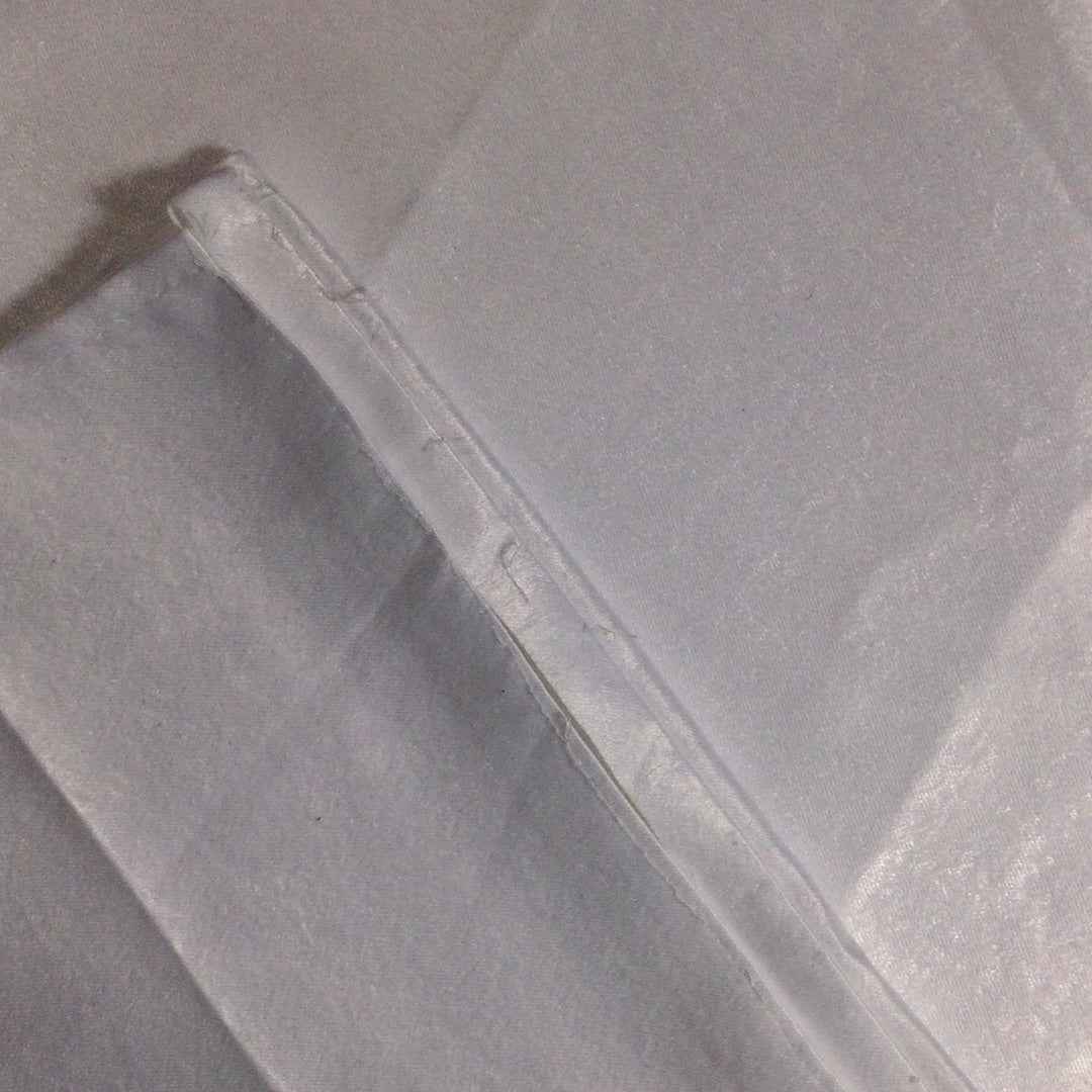 White Brushed Satin Tablecloth