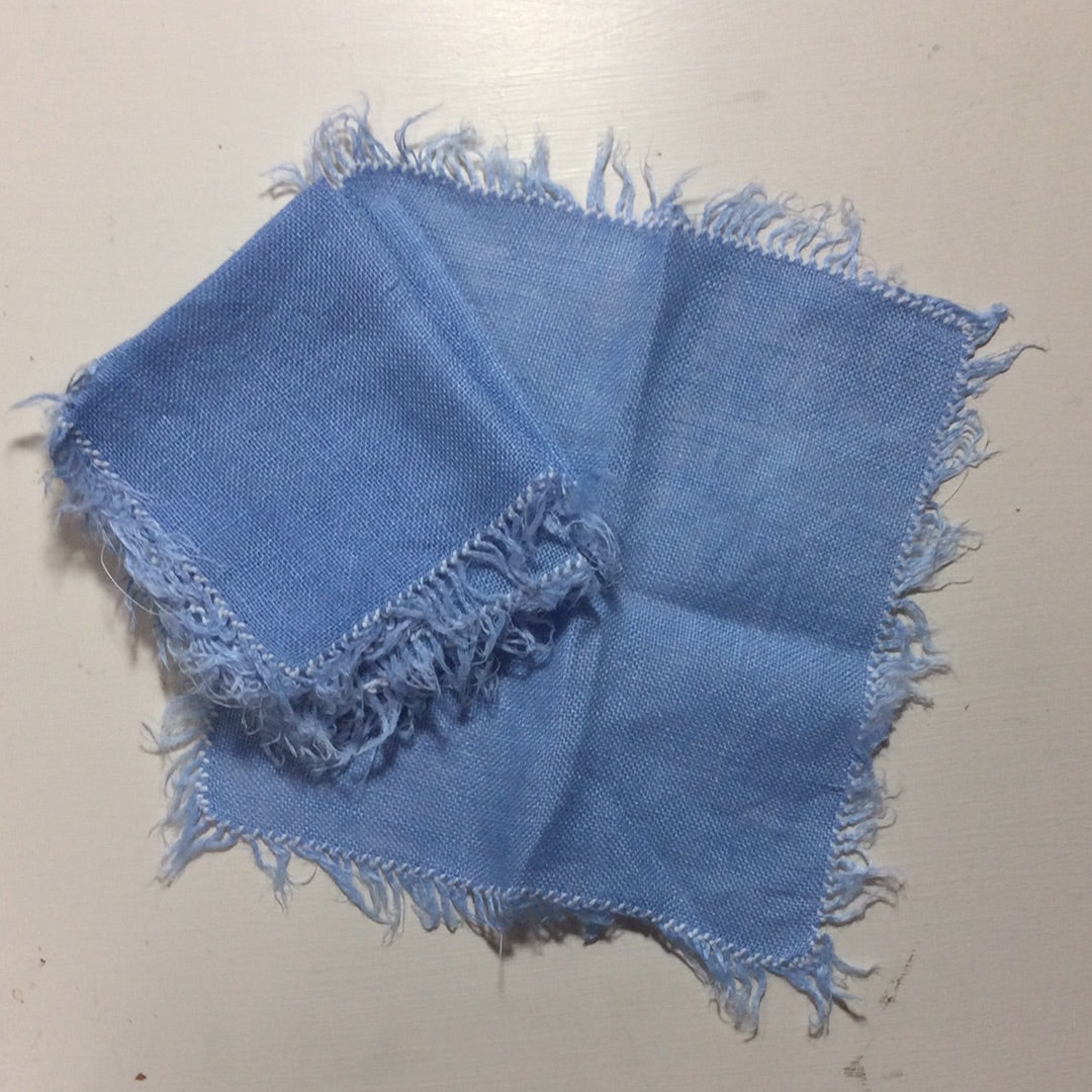 Blue Linen Cocktail Napkins