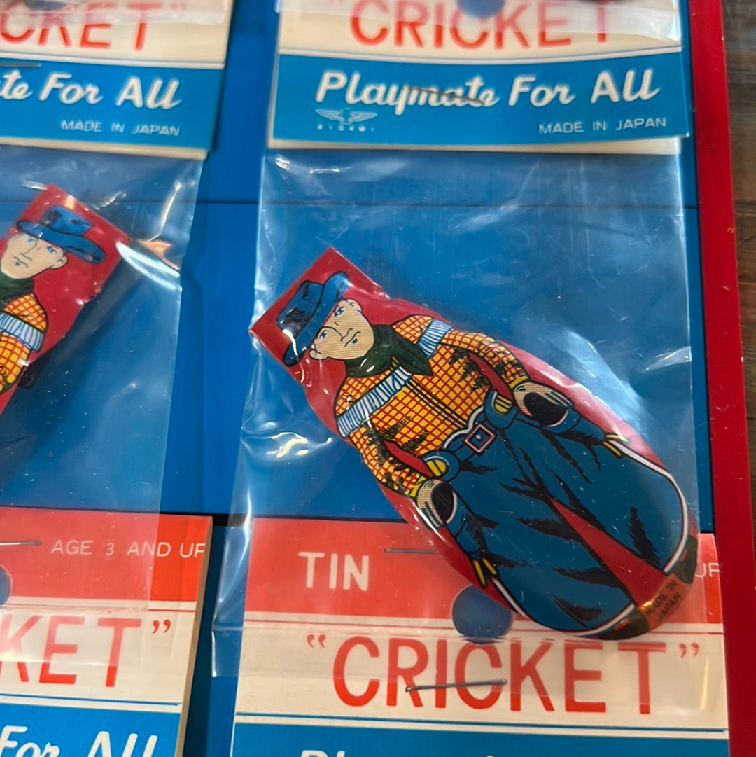 Tin Cricket Toys