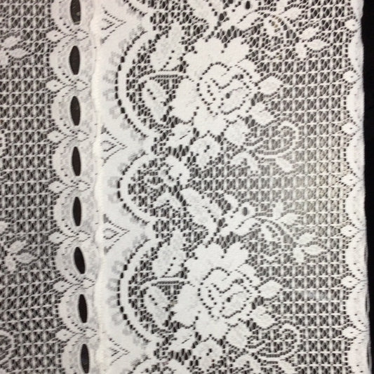 White Lace Tablecloth - Banquet Table Length -