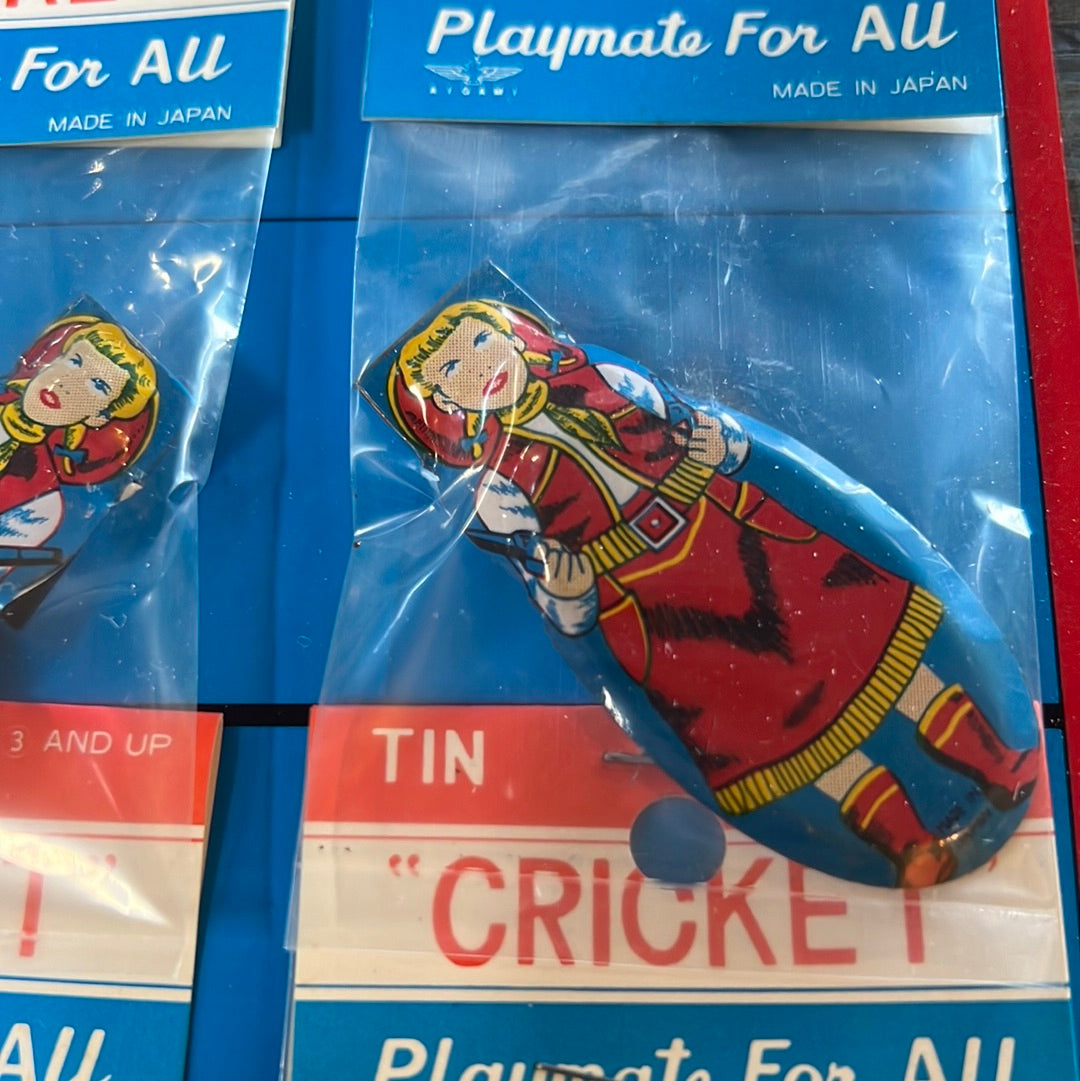 Tin Cricket Toys