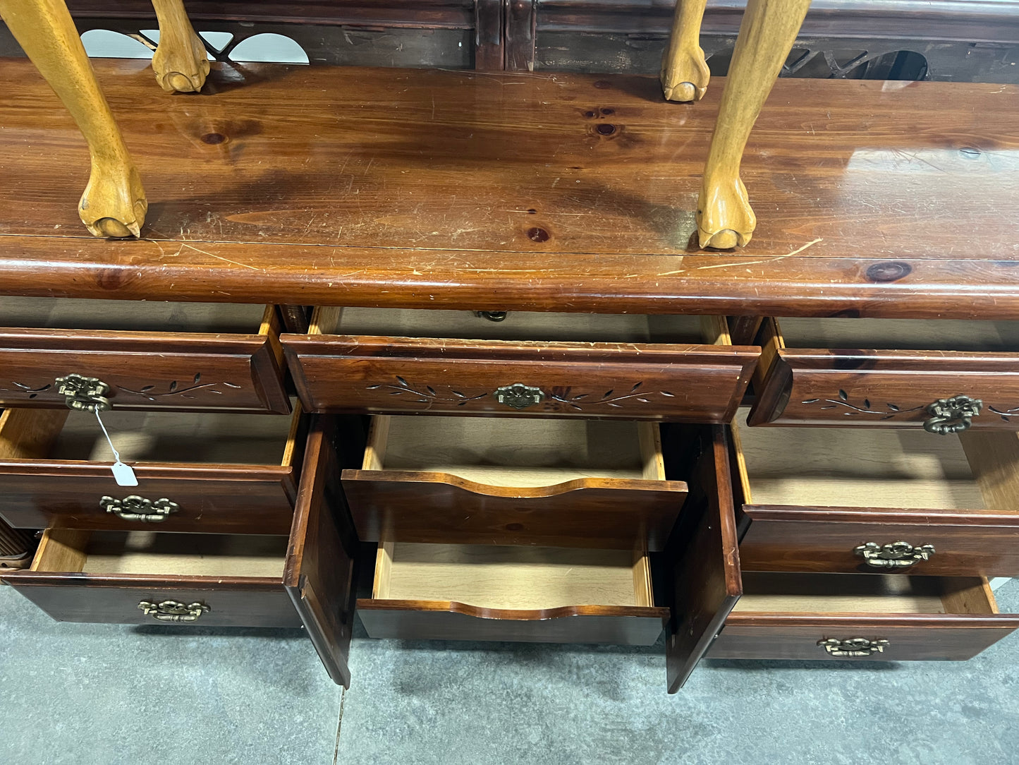 Solid Pine triple dresser