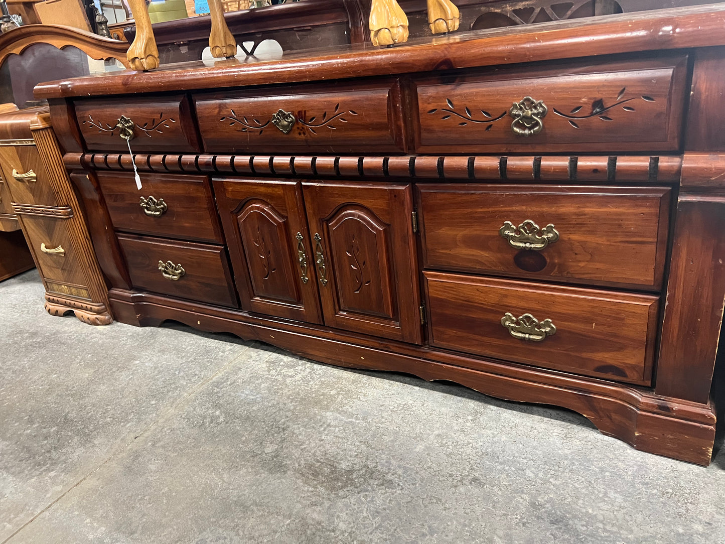 Solid Pine triple dresser