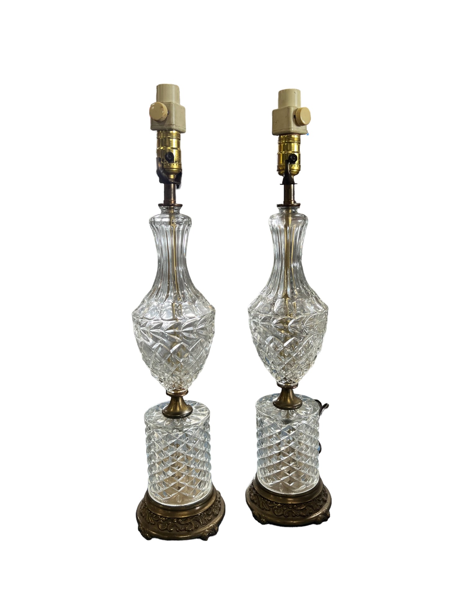 Vintage Crystal Table Lamps