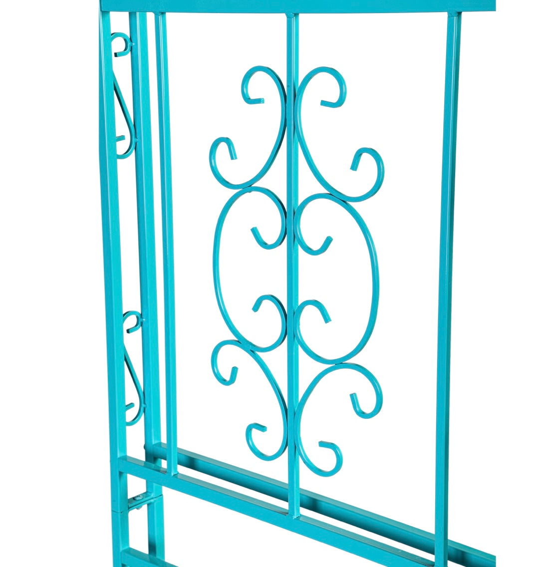 Montebello Iron Garden Arbor Coastal Blue