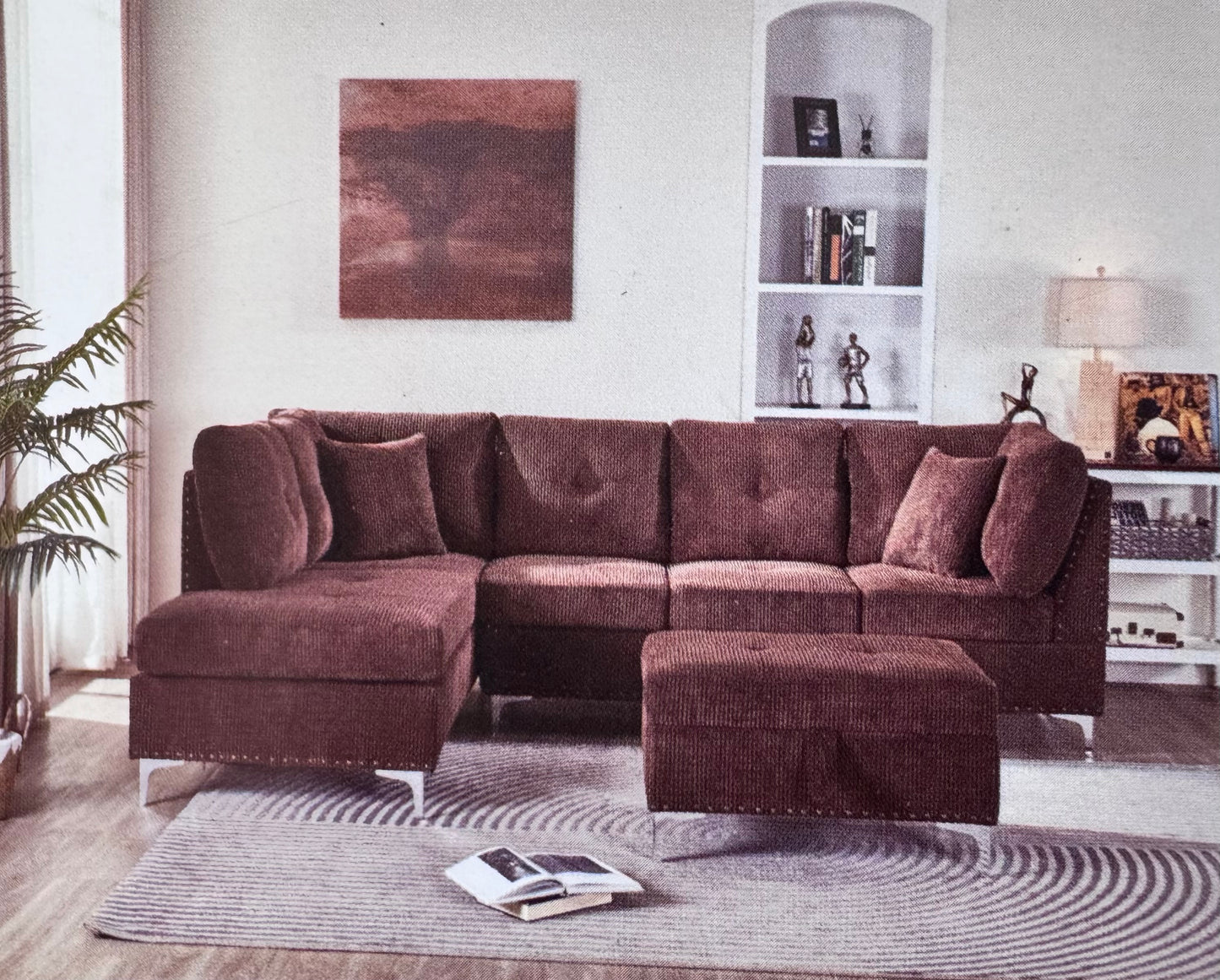 Sectional Sofa with ottoman